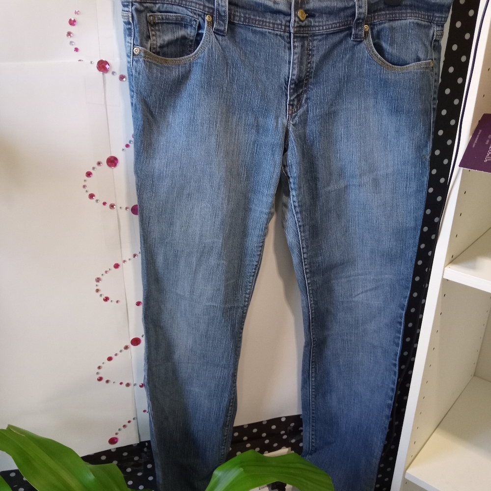 OLD NAVY ultra low rise stretch skinny jeans SZ 16 **eco-friendly**